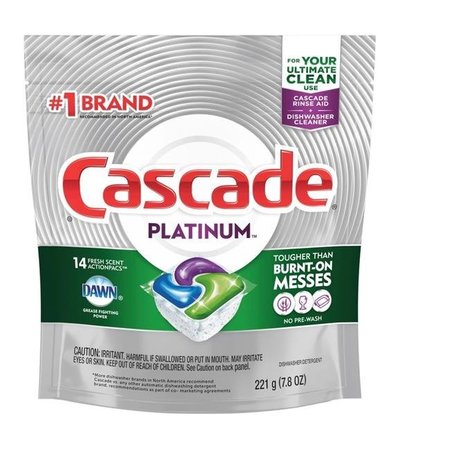 PROCTER & GAMBLE Procter & Gamble 250535 Cascade Original Platinum Fresh Scent Actionpacs - 14 Count 250535